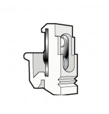 Fixocap под винты M5 для реек EN 60715 ассиметричных - чёрный  036459  Legrand