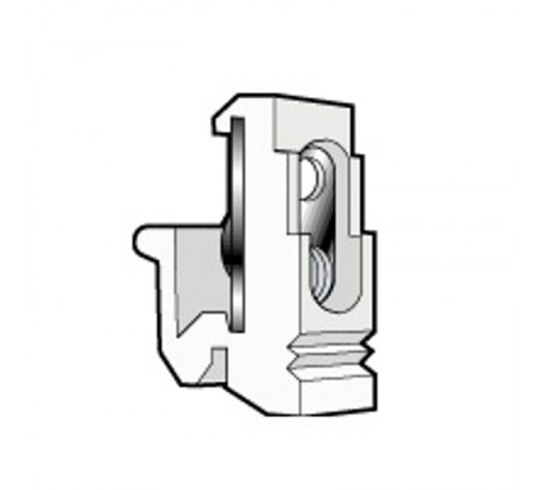 Fixocap под винты M5 для реек EN 60715 ассиметричных - чёрный  036459  Legrand