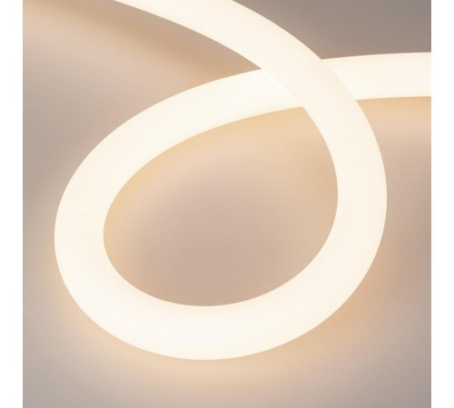 Светодиодная лента герметичная MOONLIGHT-SIDE-A336-D40mm 24V Warm3000 360deg (15 W/m, IP65, 2835, 5m, wire x1) (Arlight, Вывод кабеля боковой)  03931