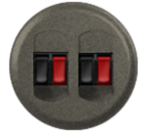 Celiane Графит Накладка аудиорозетки 2-ой  067814  Legrand