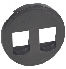 Celiane Графит Накладка аудиорозетки 2-ой  067814  Legrand
