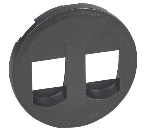 Celiane Графит Накладка аудиорозетки 2-ой  067814  Legrand