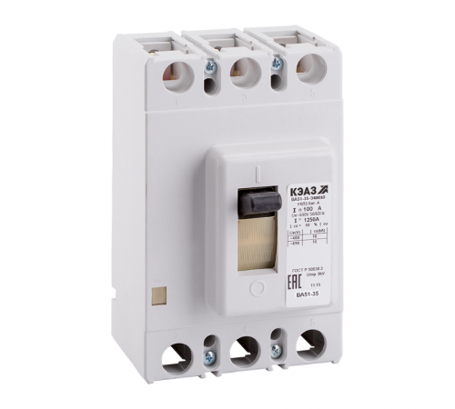 Выключатель автоматический ВА51-35М2-340010-250А-1250-690AC-УХЛ3  122603  КЭАЗ
