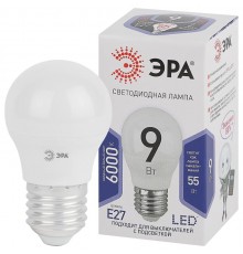 Лампа светодиодная LED P45-9W-860-E27  Б0031412  ЭРА
