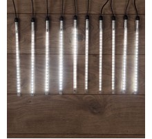 Гирлянда Тающие сосульки 24 В, комплект 10 шт. х 30 см, шаг 100 см, 420 LED, белый, соединяются  256-425  NEON-NIGHT