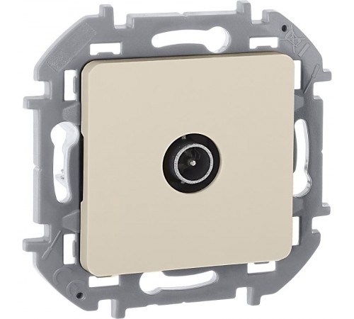 Inspiria Слоновая кость Розетка телевизионная TV оконечная С/У 10 дБ 5-862 мГц без рамки  673871  Legrand