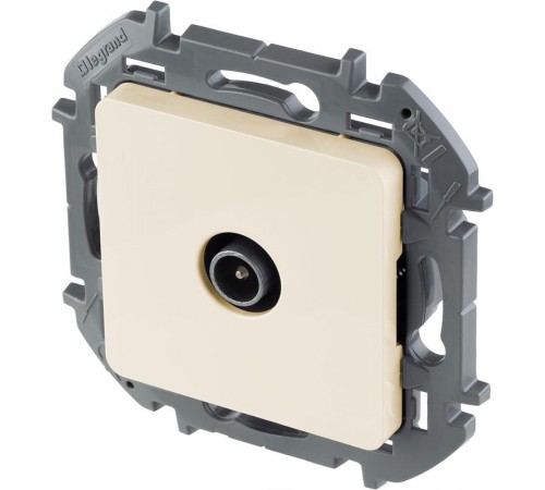Inspiria Слоновая кость Розетка телевизионная TV оконечная С/У 10 дБ 5-862 мГц без рамки  673871  Legrand