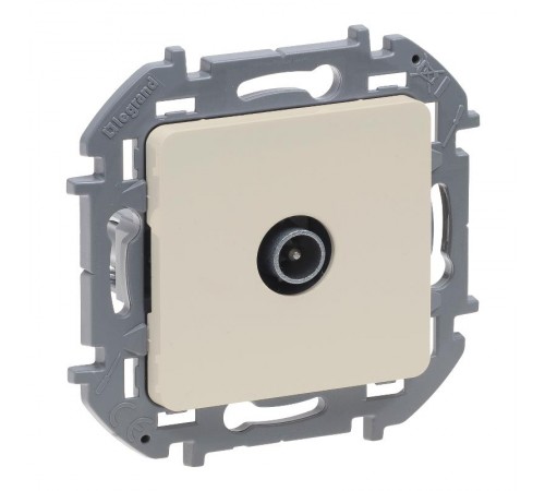 Inspiria Слоновая кость Розетка телевизионная TV оконечная С/У 10 дБ 5-862 мГц без рамки  673871  Legrand