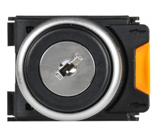 Переключатель с ключом 2 полож. 1NO+1NC чёрный MASTER  MI-SW60-11Y-3-34-2-K02  IEK