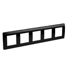Рамка на 2+2+2+2+2 модуля (5-местная). черная. RAL7016  75015B  DKC