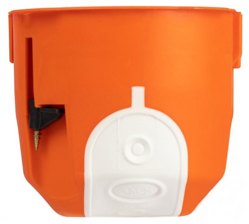 Коробка установочная ЭРА KUU-71-65-unibox универсальная UniBox для твердых и полых стен саморез оранжевая 71х65мм  Б0061062  ЭРА