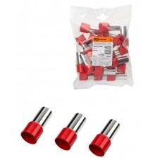 Наконечник-гильза Е120-27 120мм2 с изолированным фланцем (20шт)  SQ0512-0031  TDM