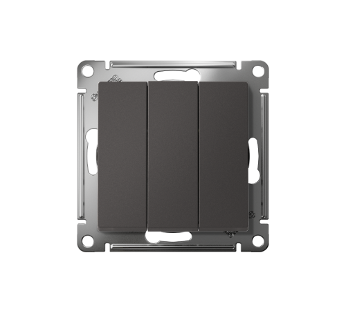 AtlasDesign Базальт Выключатель 3-клавишный, сх.1+1+1, 10АХ, механизм  ATN001431  SE