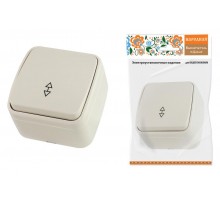 Переключатель на 2 направления 1-кл. открытой установки IP20 10А, сл. кость "Дача" Народная  SQ1824-0016  TDM