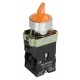 Переключатель LAY5-BK2565 2 положения желтый   BSW90-BK-2-K05  IEK