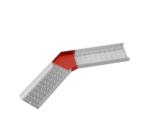 Угол горизонтальный 45 гр. 100х400 мм "ПЛЮС" HD  GLplus45-100-400 HD   КМ-профиль