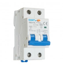Выключатель автоматический дифференциального тока NB310L 2P 32A 30mA, тип A, х-ка C, 6kA (R)  660030  CHINT