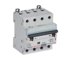 Выключатель автоматический дифференциального тока DX3 6000 4п 13А B 30мА тип A  411356  Legrand