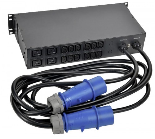 Переключатель авт. ATS 19" 2U 32А с разъемами  ATS-32-2U-1  ITK