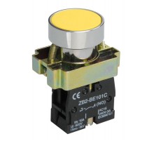 Кнопка управления LAY5-BA51 без подсветки желтая 1з   BBT60-BA-K05  IEK