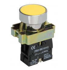 Кнопка управления LAY5-BA51 без подсветки желтая 1з   BBT60-BA-K05  IEK
