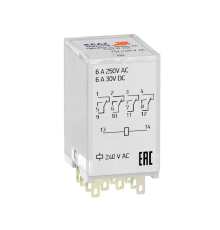Реле промежуточное OptiRel G RP55-34-240-6-CO-G/L  281121  КЭАЗ