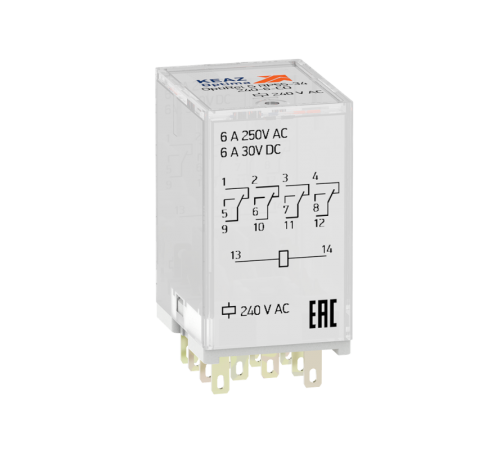 Реле промежуточное OptiRel G RP55-34-24D-6-CO/TIL 324483  КЭАЗ