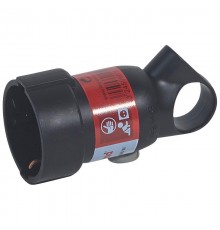 Розетка 2К+3 - серия Элиум - 16 А - с кольцом - пластик - винтовой зажим - чёрный  050195  Legrand