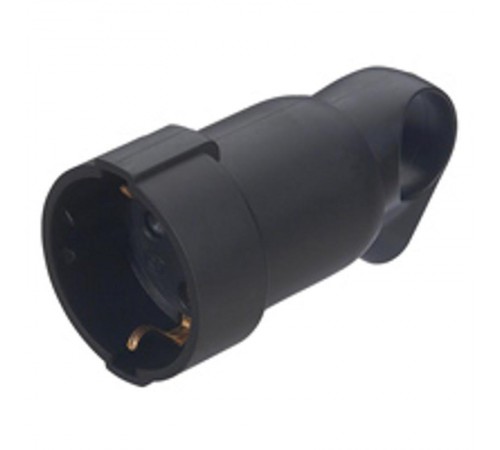 Розетка 2К+3 - серия Элиум - 16 А - с кольцом - пластик - винтовой зажим - чёрный  050195  Legrand