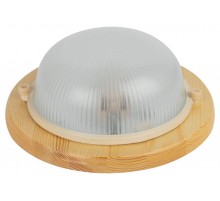 Светильник пылевлагозащищенный под лампу для ЖКХ НБО 03-60-011 Серия КАНТРИ (дерево), 60 Вт, Е27, 220В, IP54 без источника света  Б0048413  ЭРА