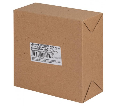 Светильник пылевлагозащищенный под лампу для ЖКХ НБО 03-60-011 Серия КАНТРИ (дерево), 60 Вт, Е27, 220В, IP54 без источника света  Б0048413  ЭРА