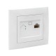 Валенсия розетка компьютерная RJ-45 1-местная белая EKF PROxima   EWK01-035-10   EKF