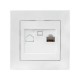 Валенсия розетка компьютерная RJ-45 1-местная белая EKF PROxima   EWK01-035-10   EKF