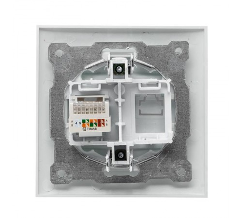 Валенсия розетка компьютерная RJ-45 1-местная белая EKF PROxima   EWK01-035-10   EKF