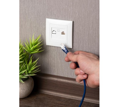 Валенсия розетка компьютерная RJ-45 1-местная белая EKF PROxima   EWK01-035-10   EKF