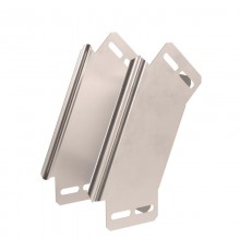 Угол вертикальный внешний 90 градусов Стандарт INOX (AISI 409) 100х80  PR16.3049  Промрукав