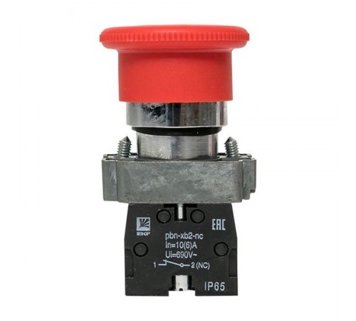 Кнопка BS542 поворотная красная грибок NC IP65 PROxima  xb2-bs542-65  EKF