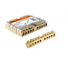 Шина "N" нулевая 8х12мм 10/1 (10 групп/крепеж по центру)   SQ0801-0050  TDM