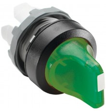 Переключатель M3SS1-11G (короткая ручка) зеленый 3-х позиционный с подсветкой только корпус) с фиксацией  1SFA611210R1102  ABB
