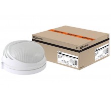 Светильник пылевлагозащищенный под лампу для ЖКХ НПБ1307 белый/круг ресничка 60Вт IP54  SQ0303-0051  TDM