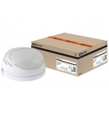 Светильник пылевлагозащищенный под лампу для ЖКХ НПБ1307 белый/круг ресничка 60Вт IP54  SQ0303-0051  TDM