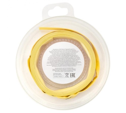 Термоусаживаемая трубка ТУТ нг 8/4 желтая ролик 2 м tut-8-y-bEKF