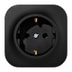 Quteo Чёрный Розетка с заземлением 16А винтовые зажимы  782472  Legrand