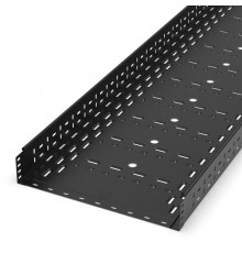 Лоток перфорированный Стандарт 500х100х3000 (1,0 мм) RAL 9005 (6 м/уп)  PR16.10287  Промрукав