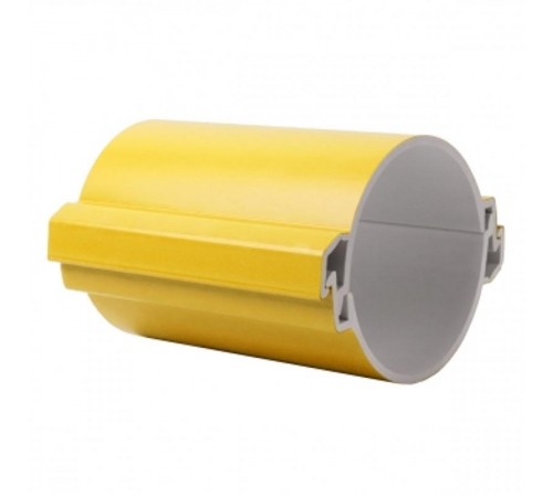 Труба гладкая разборная ПВХ 110 мм (750Н), желтая PROxima  tr-pvc-110-750-yellow  EKF