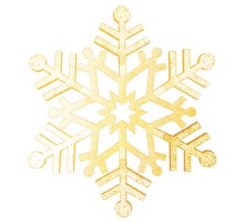 Елочная фигура "Снежинка резная", 81 см, цвет золотой  502-381  NEON-NIGHT