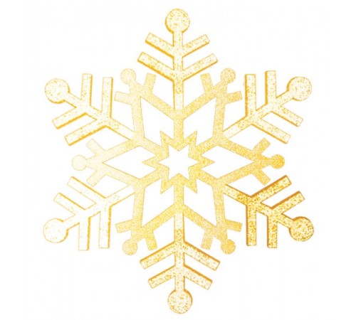 Елочная фигура "Снежинка резная", 81 см, цвет золотой  502-381  NEON-NIGHT