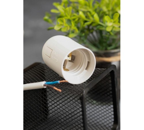 Патрон подвесной термостойкий пластик Е27 белый PROxima  LHP-E27-s  EKF