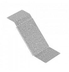 Крышка к повороту вертикальному регулируемому 100х65, толщ. 1,0 мм, Сендзимир цинк  КПВР-100х65-1,0-СЦ  Ostec