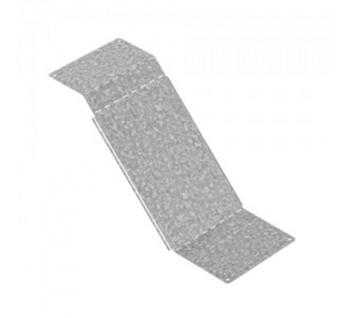 Крышка к повороту вертикальному регулируемому 100х65, толщ. 1,0 мм, Сендзимир цинк  КПВР-100х65-1,0-СЦ  Ostec